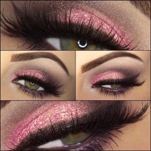 maquillaje para vestido rosa palo