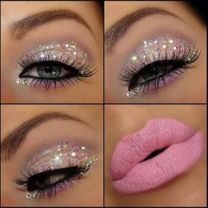 maquillaje para vestido rosa palo