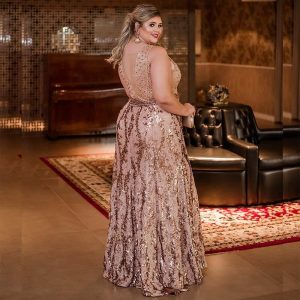 vestidos de fiesta para gorditas largos