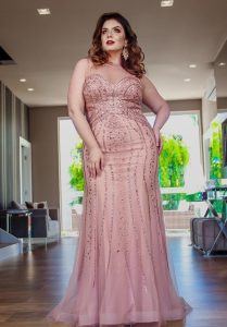 vestidos de fiesta para gorditas largos