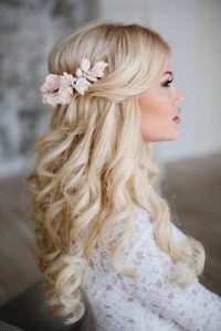 peinados para novias de pelo largo