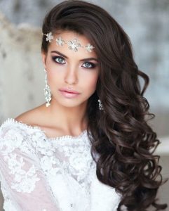 peinados para novias de pelo largo