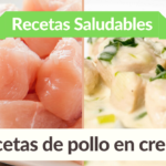 receta de pollo en crema en trozos