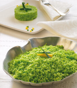 como hacer arroz verde