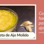 como hacer pasta de ajo