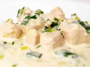 receta de pollo en crema