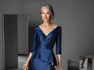 vestidos de fiesta para señoras de 70 años