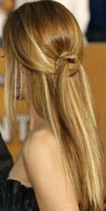 Cabello largo peinados para damas de honor