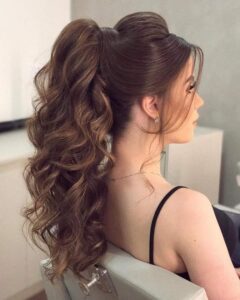 Cabello largo peinados para damas de honor