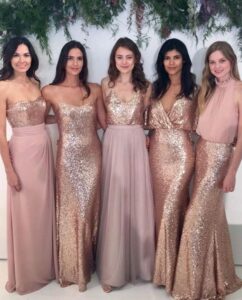 Sueltos peinados damas de honor