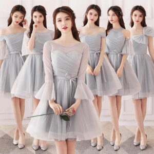 vestidos para damas de honor cortos