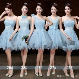 vestidos para damas de honor cortos