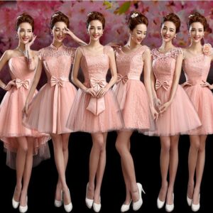 vestidos para damas de honor cortos