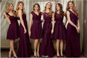 vestidos para damas de honor cortos