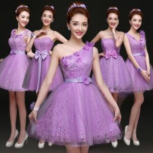 vestidos para damas de honor cortos