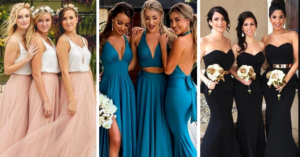 vestidos para damas de honor largos