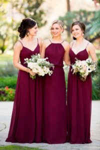 vestidos para damas de honor largos