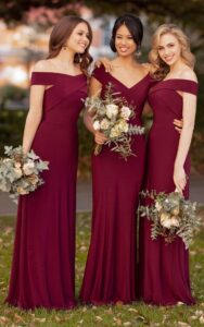 vestidos para damas de honor largos