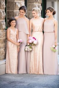 vestidos para damas de honor largos