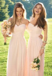 vestidos para damas de honor largos