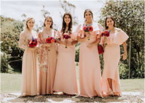 vestidos para damas de honor largos