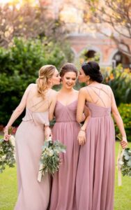vestidos para damas de honor largos
