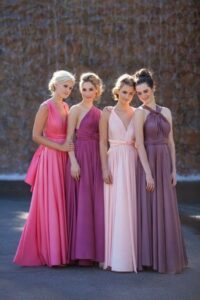 vestidos para damas de honor largos