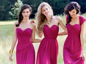 vestidos para damas de honor largos