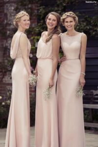 vestidos para damas de honor largos