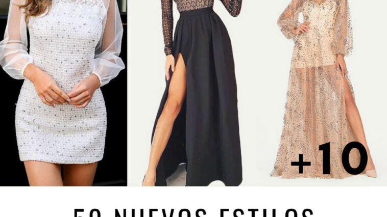 vestidos de fiesta manga larga