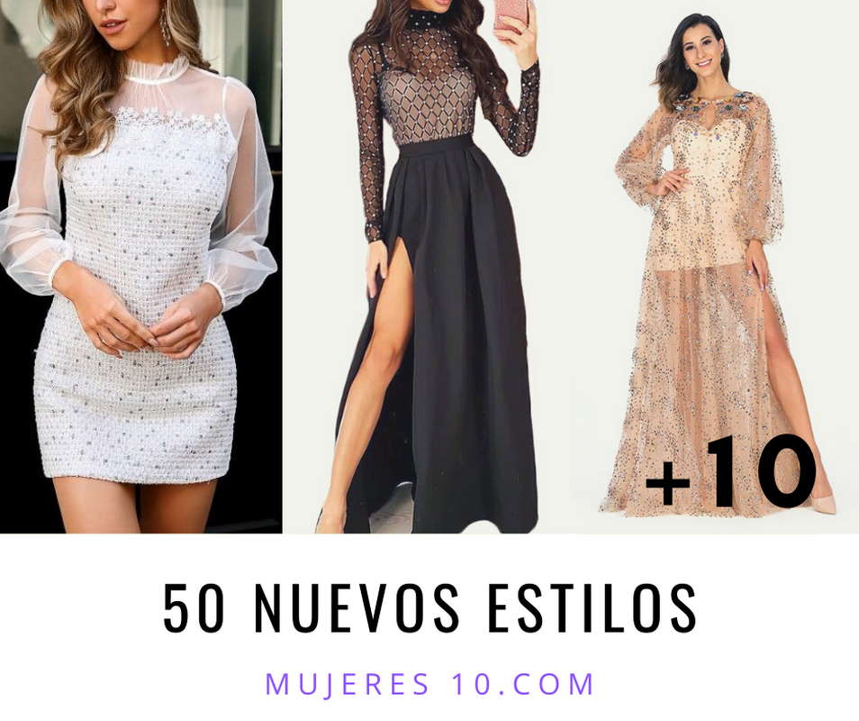 vestidos de fiesta manga larga